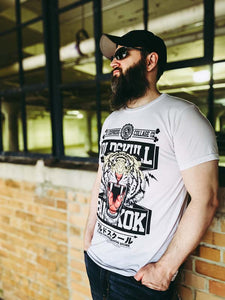 EYES OF THE TIGER - Bangkok Tiger Roaring on Oldskull Shirt T shirt Oldskull Shirts Store USA the best store in North America