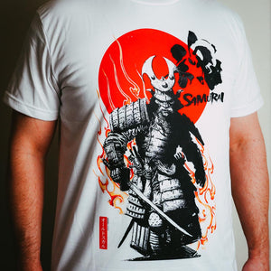 NEW DESIGN! A absolute must have for Samurai Shogun t-shirt fans.  This Tosei-gusoku armor clad samurai ("bushi") comes right off the pages of Samurai Manga. Carrying his katana and sporting his kabuto, he is ready for action. Show the world you appreciate the complexities of the ancient samurai. 武士 Experience the OldSkull Shirts quality. This Shogun Samurai Old Skull Shirts is one of the coolest shirts you'll own.  -OldSkull Store USA