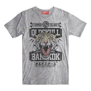 EYES OF THE TIGER - Bangkok Tiger Roaring on Oldskull Shirt T shirt Oldskull Shirts Store USA the best store in North America